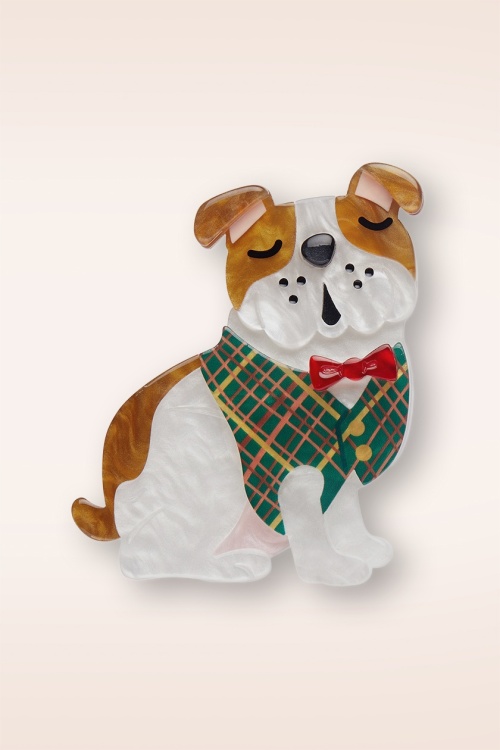 Erstwilder - Barney the British Bulldog broche