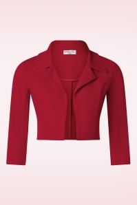 Vintage Chic for Topvintage - Jackie Bolero Blazer in Red