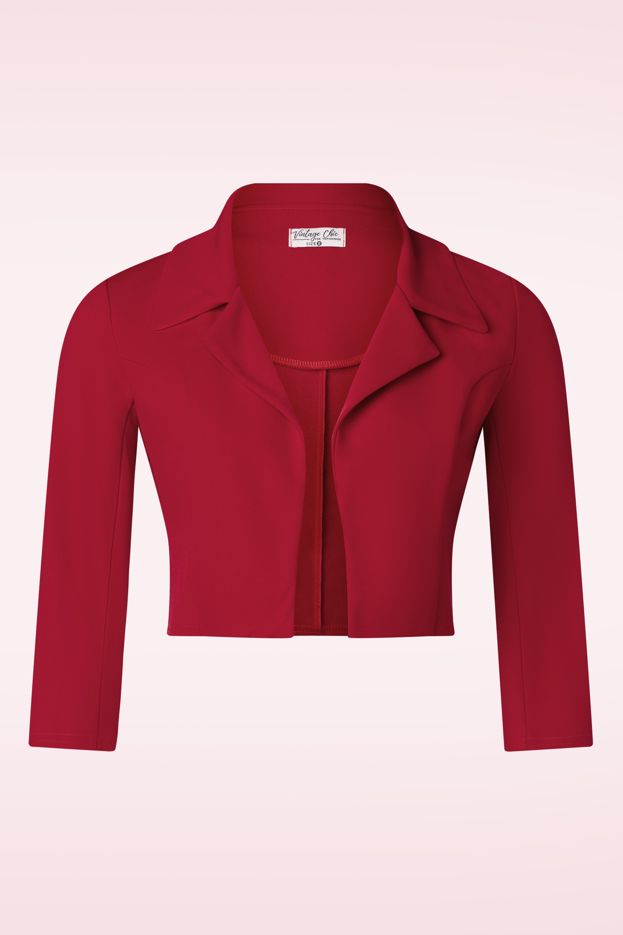 Vintage Chic for Topvintage - Jackie bolero blazer in rood