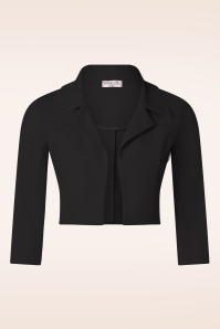 Vintage Chic for Topvintage - Jackie Bolero Blazer in Black
