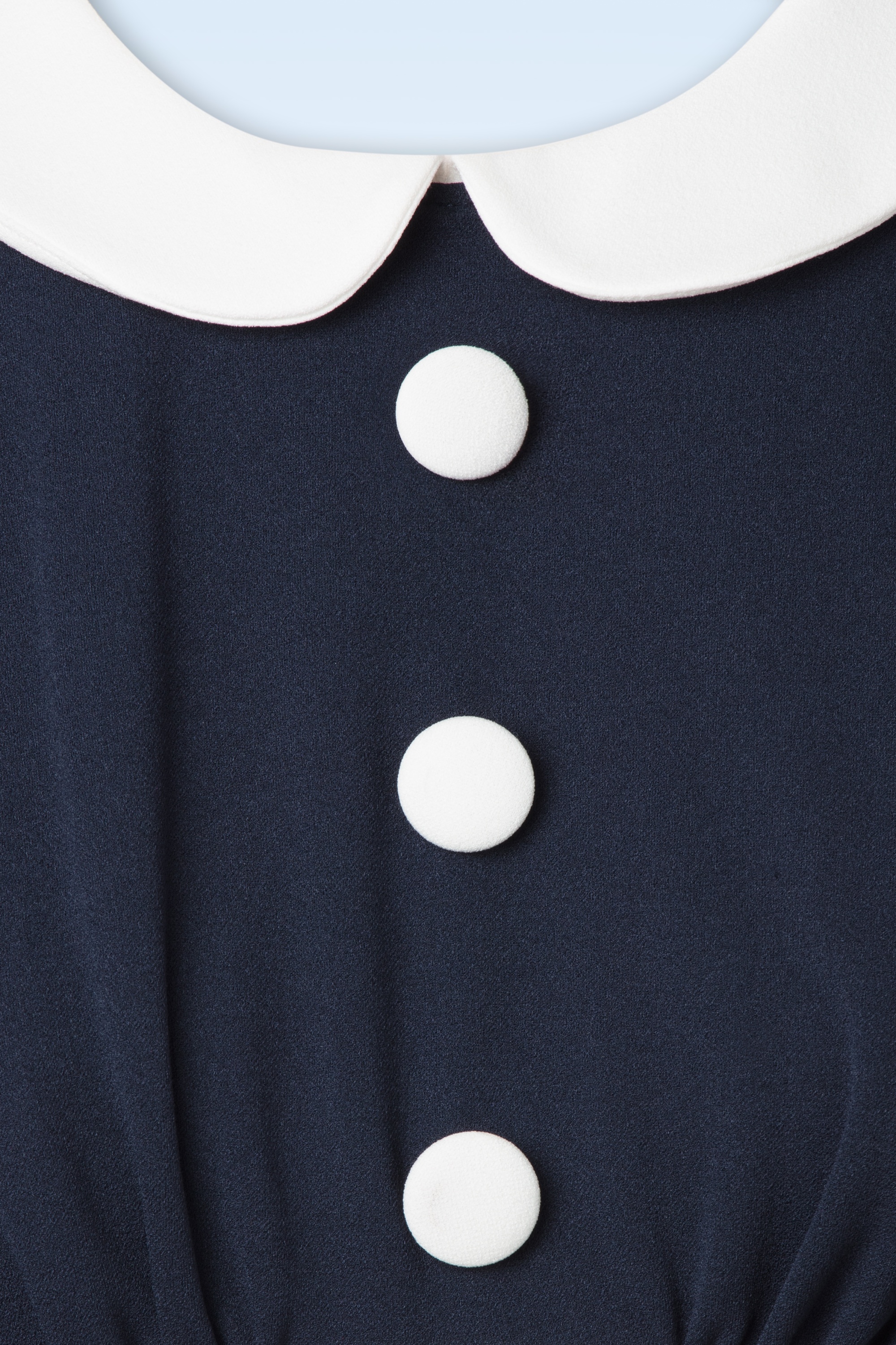 Vintage Chic for Topvintage - Duffy jurk in navyblauw 2