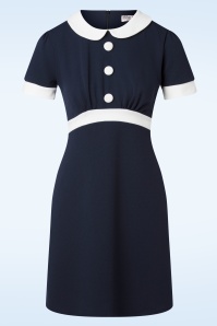 Vintage Chic for Topvintage - Duffy Dress in Navy