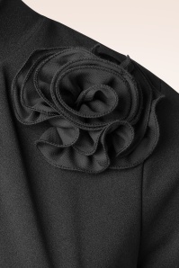 Vintage Chic for Topvintage - Nova Flower Etuikleid in Schwarz 2