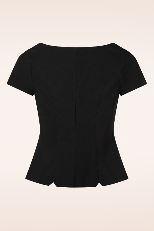 Glamour Bunny - The Donna top in zwart 5