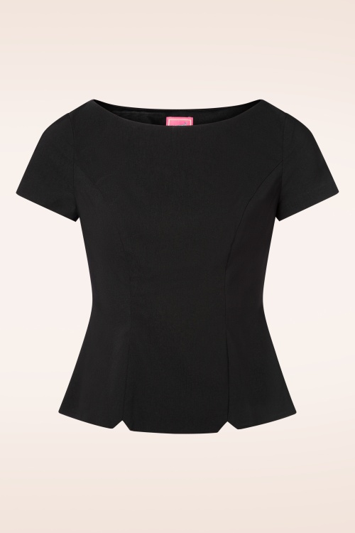 Glamour Bunny - The Donna top in zwart 2