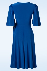 Vintage Chic for Topvintage - Vivian Slinky Swing Dress in Royal Blue 3