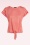 King Louie - Aria Chopito Stripe geknoopt t-shirt in vuurrood 2