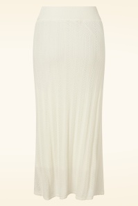 Topvintage Boutique Collection - Evelyn Gestrickter Maxirock in Off White 5