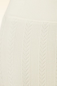Topvintage Boutique Collection - Evelyn Gestrickter Maxirock in Off White 4