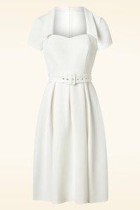 Topvintage Boutique Collection - Bette Swing Kleid in Weiß 2