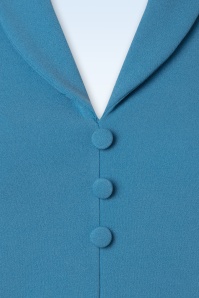 Vintage Chic for Topvintage - Molly Shirt in schönem Blau 2