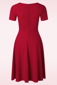 Vintage Chic for Topvintage - Morgan Swing Kleid in Scharlachrot 3