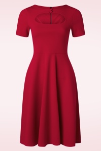 Vintage Chic for Topvintage - Morgan Swing Kleid in Scharlachrot