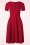 Vintage Chic for Topvintage - Morgan swing jurk in scarlet rood