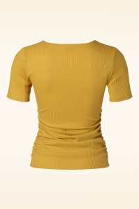 Vintage Chic for Topvintage - Miriam Ripp Top in Senfgelb 3