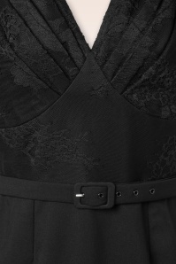 Vintage Diva  - Laurelle Lace Etuikleid in Schwarz. 4