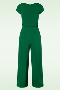 Vintage Chic for Topvintage - Cynthia Jumpsuit in Smaragdgrün 4