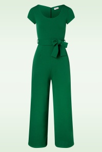 Vintage Chic for Topvintage - Cynthia Jumpsuit in Smaragdgrün