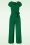 Vintage Chic for Topvintage - Cynthia jumpsuit in smaragdgroen