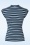 Blutsgeschwister - Virgin Venus top in Caravan Stripes Blue 2