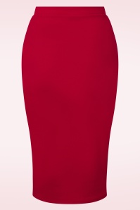 Vintage Chic for Topvintage - Bella Midi Skirt in Lipstick Red 3