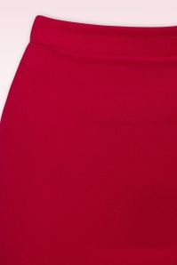 Vintage Chic for Topvintage - Bella Midi Skirt in Lipstick Red 2