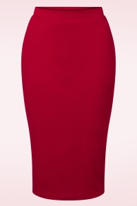 Vintage Chic for Topvintage - Bella Midi Skirt in Lipstick Red
