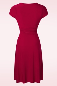 Vintage Chic for Topvintage - Suki Knotted Swing Kleid in Rot 3