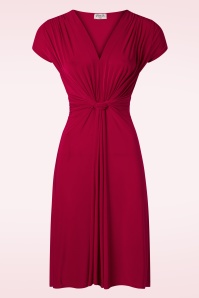 Vintage Chic for Topvintage - Suki Knotted Swing Kleid in Rot