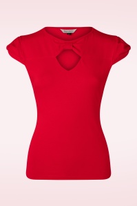 Banned Retro - Be Free Jersey Top in Rot