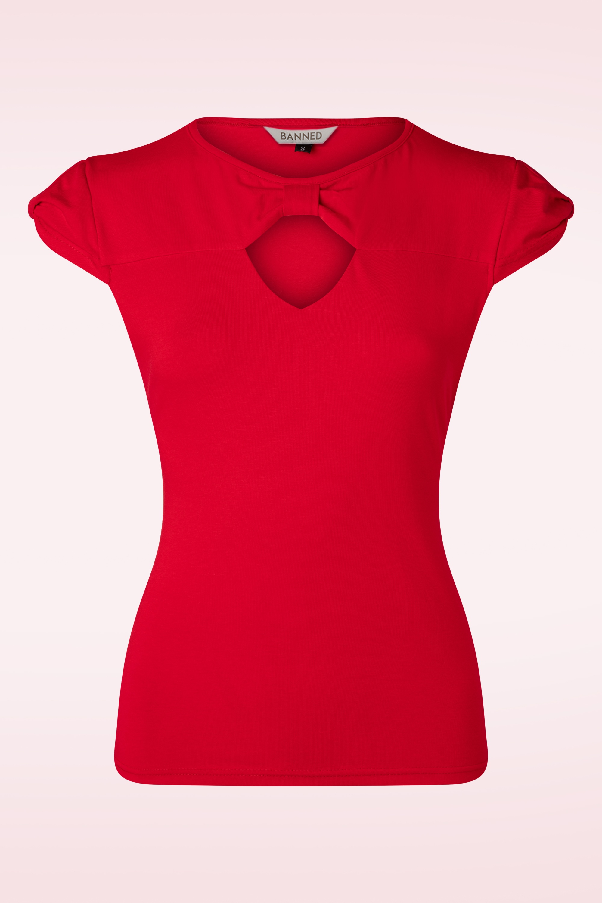 Banned Retro - Be Free Jersey Top in Rot
