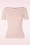 Banned Retro - Sweet Candy Jersey Top in blush roze