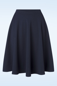 Vintage Chic for Topvintage - Sheila Swing Skirt in Navy