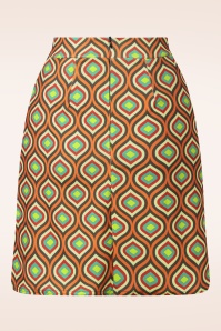 Vintage Chic for Topvintage - Bobby geometric retro rokje in multi 3