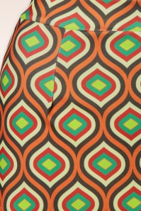 Vintage Chic for Topvintage - Bobby geometric retro rokje in multi 2