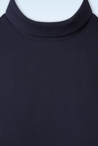 Topvintage Boutique Collection - Sandra A-lijn jurk in marineblauw 5