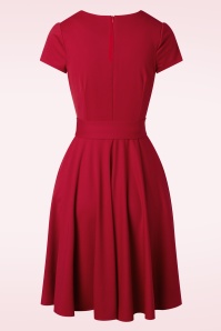 Topvintage Boutique Collection - Darlene Swing Kleid in tiefem Rot. 5