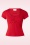 Topvintage Boutique Collection - Darlene top in lippenstift rood 2