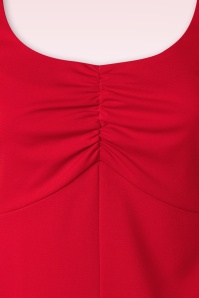 Topvintage Boutique Collection - Darlene top in lippenstift rood 4
