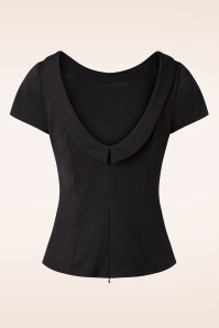 Topvintage Boutique Collection - Arabella top in zwart 5