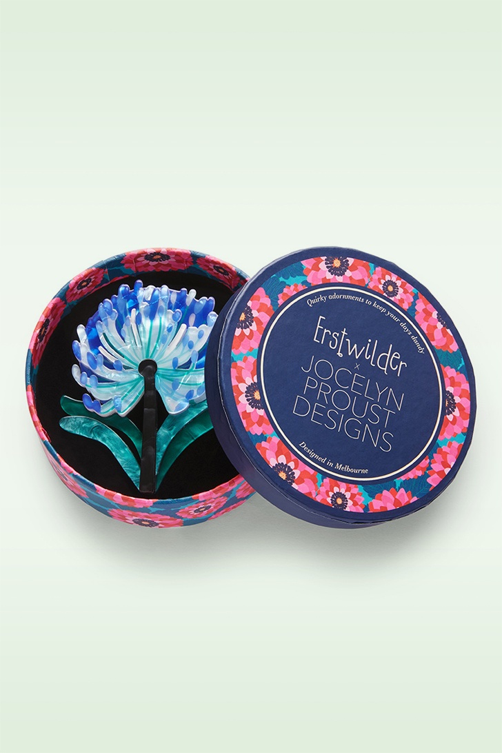 Erstwilder - Abundant Agapanthus Brooch 2