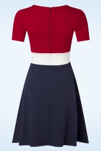 Vintage Chic for Topvintage - Amalia Stripes Swing Kleid in Multi 3
