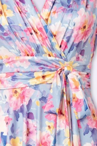 Vintage Chic for Topvintage - Jane Floral swing jurk in lila 2