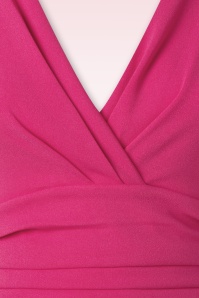 Vintage Chic for Topvintage - Esmeralda swing jurk in fel roze 2