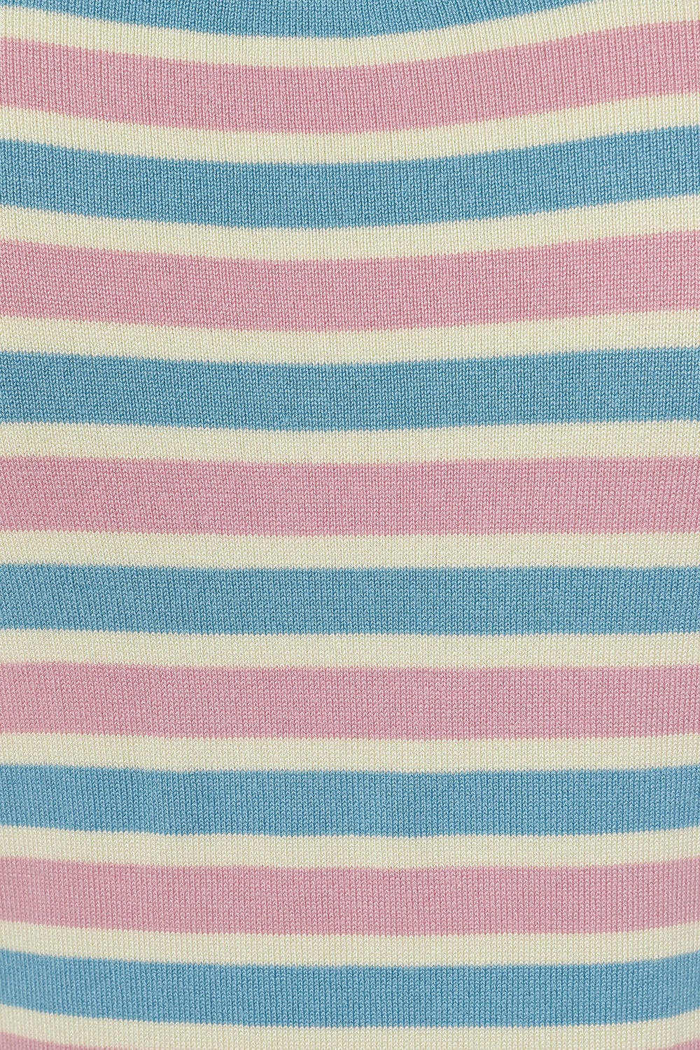 Banned Retro - Vivian gestreepte trui in roze en blauw 4