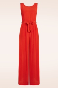 King Louie - Frida jumpsuit Sista in vuurrood 2