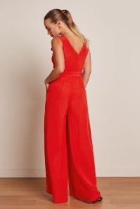 King Louie - Frida jumpsuit Sista in vuurrood 3
