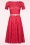 Vintage Chic for Topvintage - Hilly Hearts swing jurk in rood