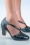 Lola Ramona ♥ Topvintage - Ava Luxury Love pumps in metallic blauw