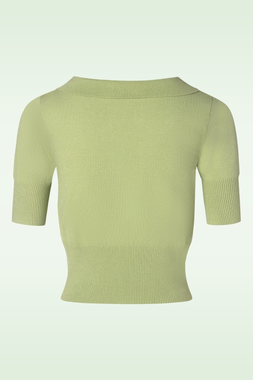 Banned Retro - Sweet Sunny trui in groen 3